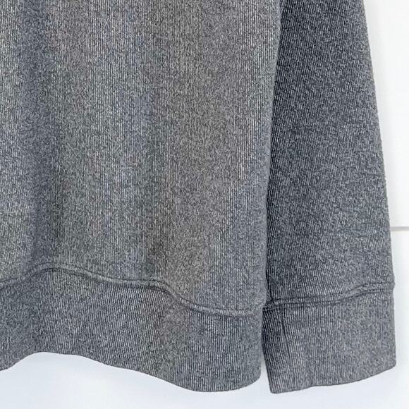 Magaschoni Sweater Mens Medium 1/4 Zip Mock Neck Gray Minimalist Classic Dad - Picture 3 of 6